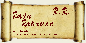 Raja Robović vizit kartica